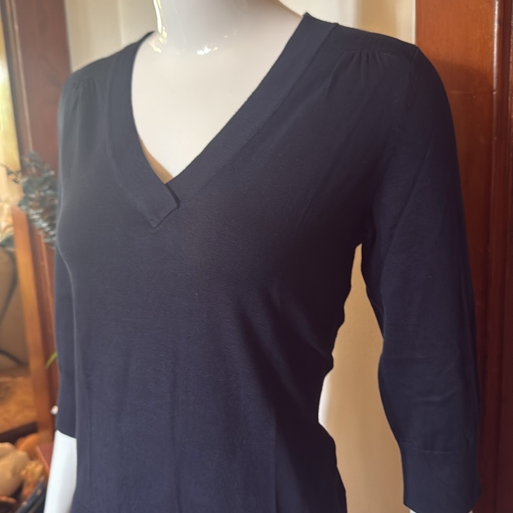 NWT northern reflections size small Elegant navy  V-Neck Sweater